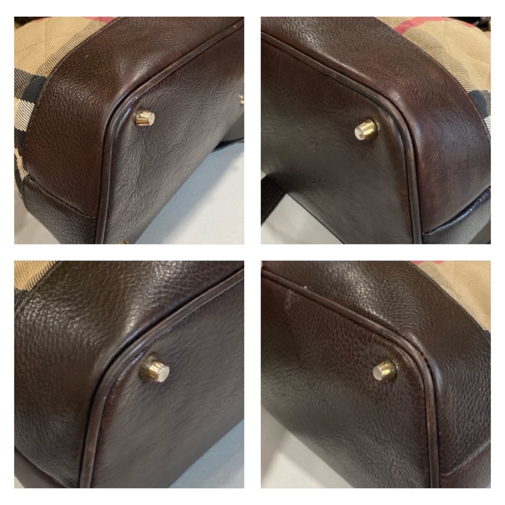 Burberry Beige and Brown Plaid Shoulder Bag - Picture 11 of 16